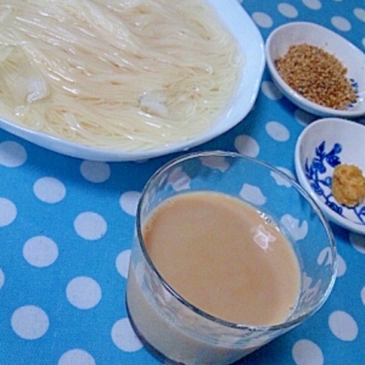 アレンジそうめん☆コクまろ豆乳つけ麺